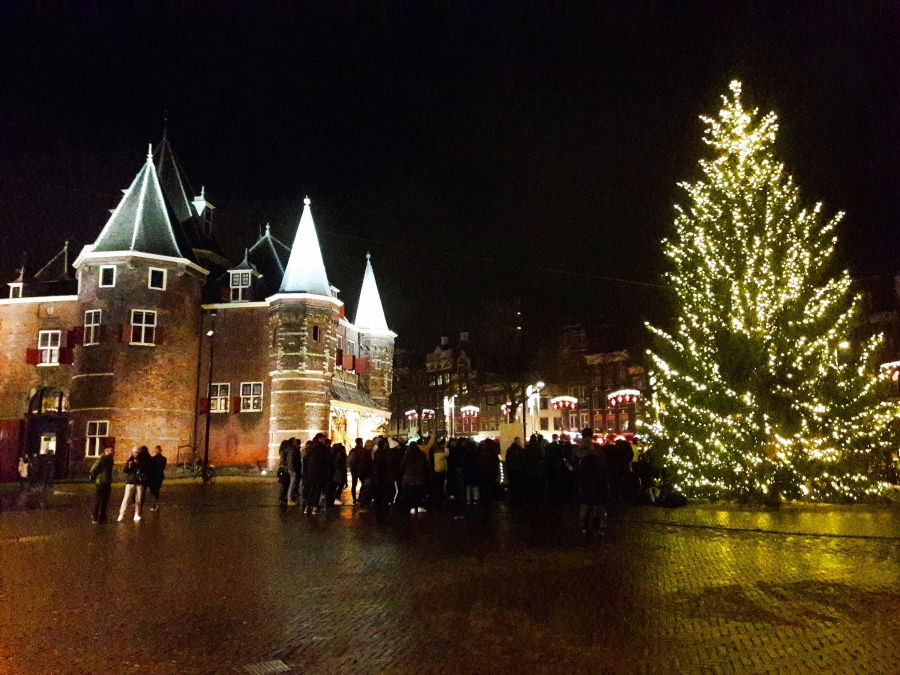 Christmas Eve night 2019 in Amsterdam.