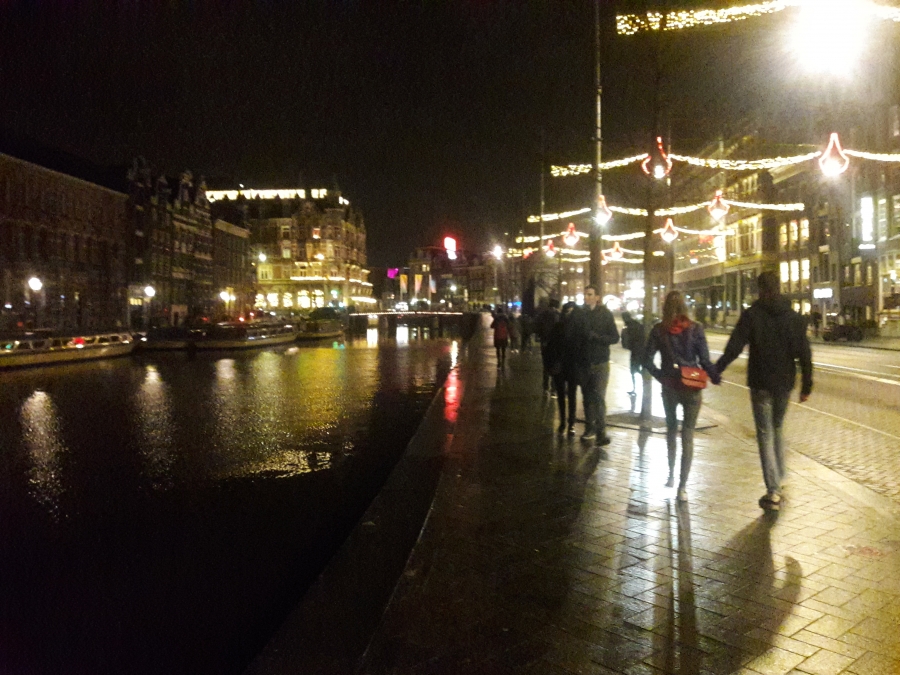 Night Amsterdam before Christmas.